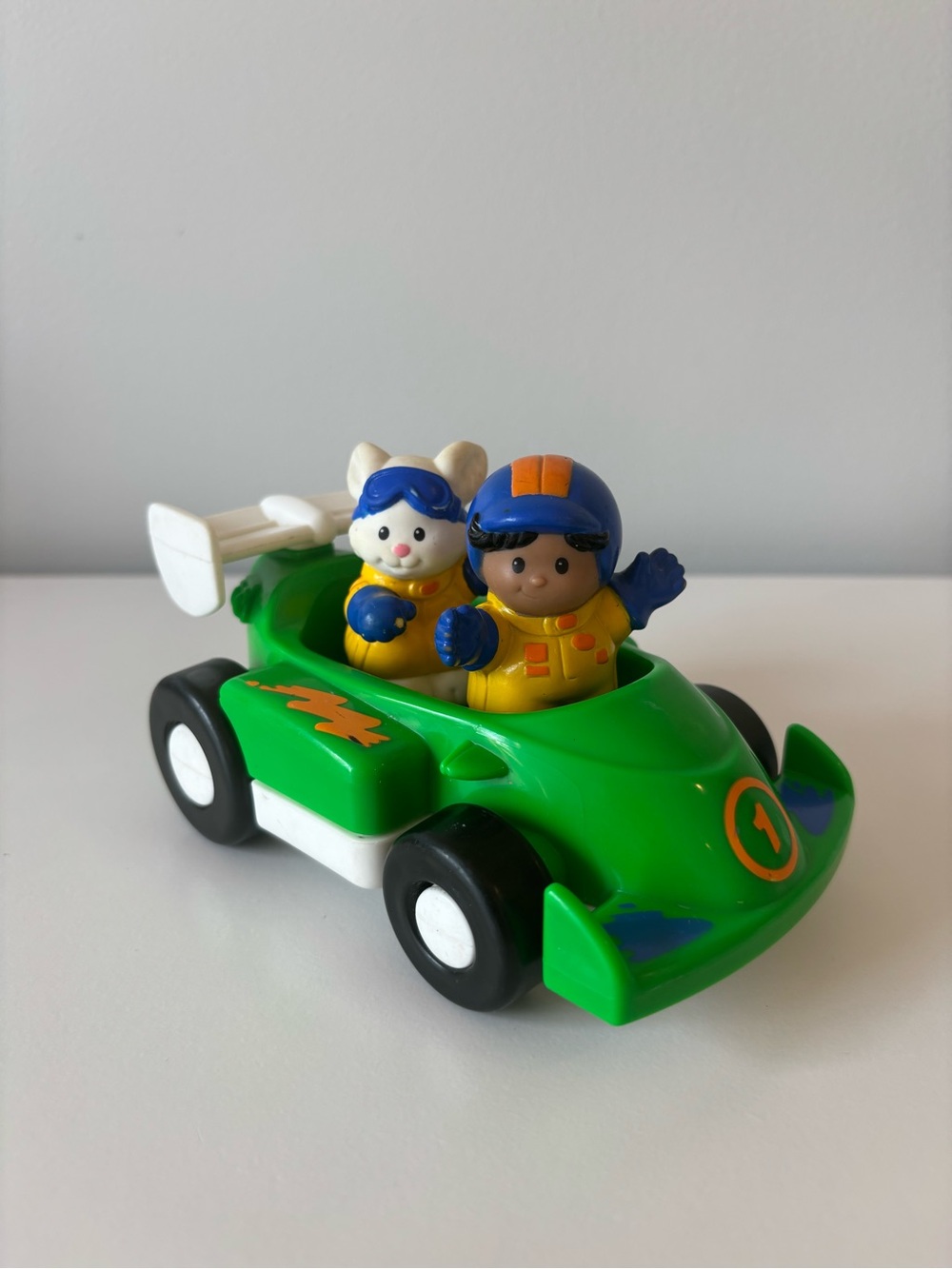 Little People- Green Race Car & Characters